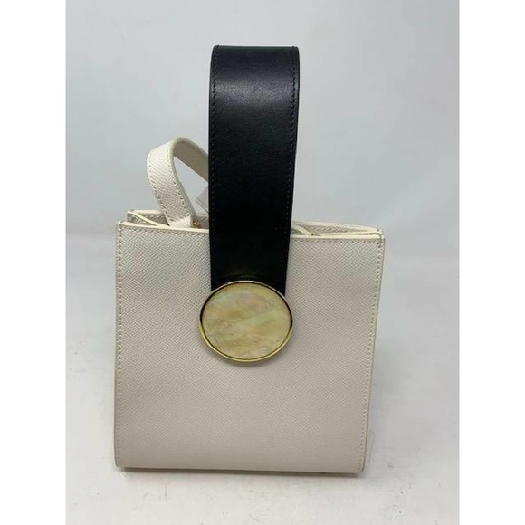 Lizzie Fortunato "Pronto" Textured Leather Top Handle Mini Bag, 7"x7.5"x6"-Cream - Picture 6 of 14